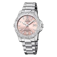 JAGUAR Watch Model J870/3 from The Woman Collection, 34 mm Rose case with Steel Strap for Lady, One Size, Bracelet