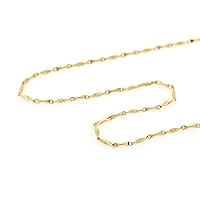 10Pcs Brass Necklace,Exquisite Personality Jewelry Chain,Handmade Jewelry Making 40cm Gold