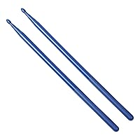 uxcell 5A Drum Stick, 1 Pair Plastic Pound Drumsticks for Exercise, Lightweight Rod Sticks for Drums Set, Durable Musical Instrument Percussion Accessories for Adults, Blue