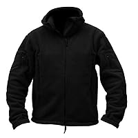 Men's Military Tactical Sport Jacket Warm Fleece Zip Up Hoodies Fleece Hooded Coats Outdoor Adventure Jackets Outwear