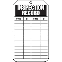 25 Inspection Records Tag,Inspection Record, PF-Cardstock, TRS307CTP