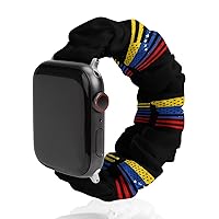 Venezuela American Flag Watch Band Soft Scrunchie Watch Strap Sport Strap Compatible with
