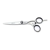 Swivel Hair Shears Professional Swivel Hair Cutting Scissors With Hitachi ATS-314 Japanese Stainless Steel Blades/Aircraft Alloy Handle/For Barber/Salon/Hair Stylist/Cosmetology/Right Hand (5.5