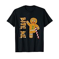 Bite-Me Angry Gingerbread Man With Candy Cane Crutch T-Shirt