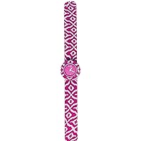 Slap Watch with Silicone Rubber Bracelet, Native Magenta