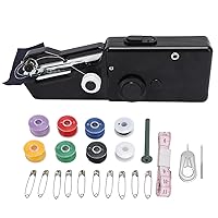 Handheld Sewing Machine, Mini Portable Electric Sewing Machine, Easy to Use and Smoothing Stitching, Perfect for Beginners Sewing Clothes (Black)