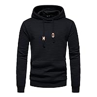 Mens Plain Hoodies With Designs Oversized Streetwear Winter Long Sleeve Sports Flannel Solid Color