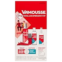 Vamousse PRO Lice Emergency Kit, Includes Lice Treatment Mousse (6 Oz), Daily Lice Shampoo (4 Oz), Lice Repellent Spray (3 Oz), Steel Lice Comb & 2 Clips, for Kids & Adults, Ideal for Daily Use