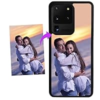 Samsung Galaxy S20 Ultra, Photo Phone Case Compatible with Samsung Galaxy S20 Ultra 6.9 inch Personalized Your Picture or Image Printed On The Case Protective Case Black