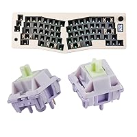 EPOMAKER CIDOO ABM066 Alice-Layout VIA-programmable Barebones Kit with TFT-LCD Screen and Rotary Knob + Wisteria 39gf Linear Mechanical Keyboard Switches