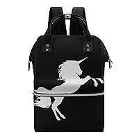 Ready Unicorn Casual Travel Laptop Backpack Fashion Waterproof Bag Hiking Backpacks Black-Style