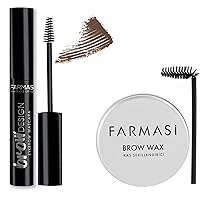 Farmasi Brow Set: Farmasi Brow Wax & Farmasi Brow Design Mascara (Light Brown)