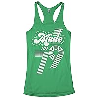 Made in 1979 (White) | 40th Birthday Gift Women's Racerback Tank Top