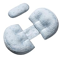 Side Sleeper Pregnancy Pillow, Memory Foam Pregnancy Sleeping Pillow, Comfortably Pregnancy Support Pillow, Maternity Pillows with Sweat Absorption, Maternity Belly Support Pillow for Pregnant Women