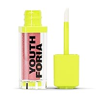 Youthforia Dewy Gloss, Hydrating & Nourishing Tinted Lip Oil For High Shine, Reduces Appearance Of Dry Lips, Vegan & Cruelty-Free, Coral Fixation