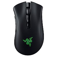 DeathAdder v2 Pro Wireless Gaming Mouse: 20K DPI Optical Sensor, 3X Faster Optical Switch, Chroma RGB, 70Hr Battery, 8 Programmable Buttons - Classic Black