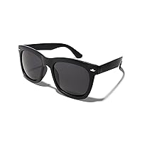 ShadyVEU Super Dark Black Sunglasses UV Protection Lens Spring Hinge 80s Vintage Retro Inspired Shades