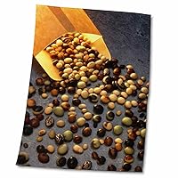 3dRose TDSwhite – Farm and Food - Food Assorted Soybean Seeds - Towels (twl-285119-2)