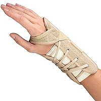 OTC Wrist Brace, Soft-Fit Lace Closure Hand Wrist Splint, Postoperative Care, Medium (Right Hand)