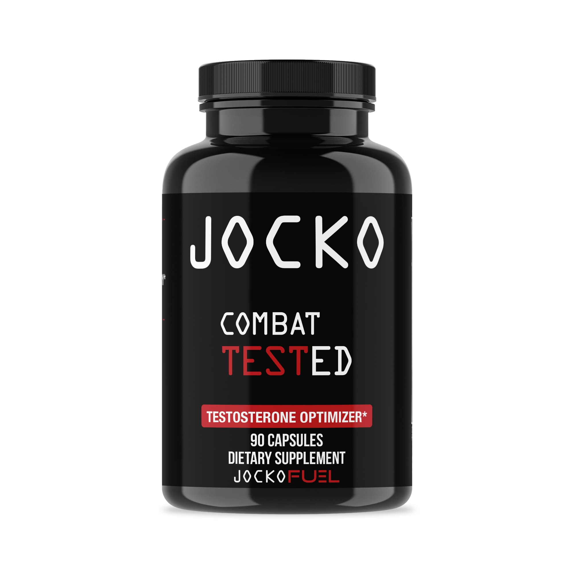 Jocko Fuel Test Booster Supplement - Natural Endurance, Stamina, & Strength Booster - Muscle Builder & Nitric Oxide Booster with Vitamin D, Zinc, & Ashwagandha Root, 90ct