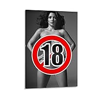 LDUBAYG Kim Kardashian Famous Model Art Photo Photography Hot Girl Poster (3) Canvas Poster Bedroom Decor Office Room Decor Gift Frame-style 20x30inch(50x75cm)