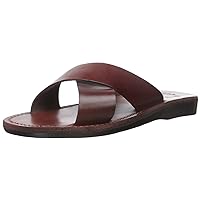 Elan - Leather Slide On Sandal - Mens Sandals