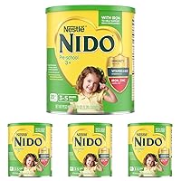 Nestle Nido 3+ Toddler Powdered Milk Beverage, 1.76 Pound (Pack of 4)