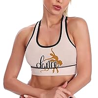 Ballet Dance Girl Fashion Sports Bras for Women Yoga Vest Underwear Crop Tops with Removable Pads Workout