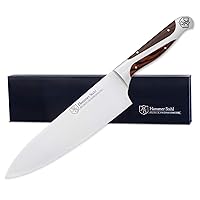 Hammer Stahl 8-Inch High Carbon Chef Knife | Versatile Cooking Knife for Chopping, Slicing & Precision Cutting | German Forged Sharp Kitchen Knife | Ergonomic Quad-Tang Pakkawood Handle & Gift Box