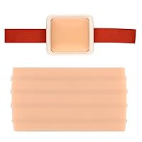 Intramuscular Injection Practice Pad Model, IV Injection Training Pad with 4 Veins for Doctor and Nurse Training Course Injection Simulator Practice Tool
