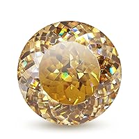 Loose Moissanite 2 Carat, Champagne Color Diamond, VVS1 Clarity, Portuguese Cut Brilliant Gemstone for Making Engagement/Wedding/Ring/Jewelry/Pendant/Necklaces Handmade