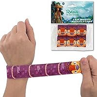Multicolor Disney Raya and the Last Dragon Slap Bracelets (1 Count) - Perfect for Themed Parties and Celebrations