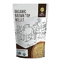 B&B Organics Browntop Millet (1 kg / 2.2 pound)/Authentic Kula Saamai Arisi/Certified Organic/Fibre&Nutrient Rich Millet/Indian Millet