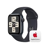 Apple Watch SE GPS 40mm Midnight Aluminum Case with Midnight Sport Band - M/L with AppleCare+ (2 Years)