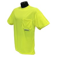 Radians Short Sleeve T-Shirt, 2XL, 23-41/64 in, Grn, XX-Large