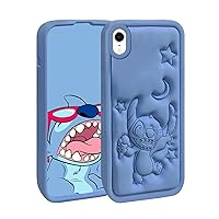 Compatible with iPhone XR Case, Cute 3D Cartoon Unique Soft Silicone Cool Animal Anime Character Shockproof Anti-Bump Protector Boys Kids Girls Cover Housing Skin Cases for iPhone XR 6.1“