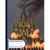 Composition Notebook College Ruled: Cologne Burning Fragrance, Ideal for Creating Atmosphere, Size 8.5x11 Inches, 120 Pages