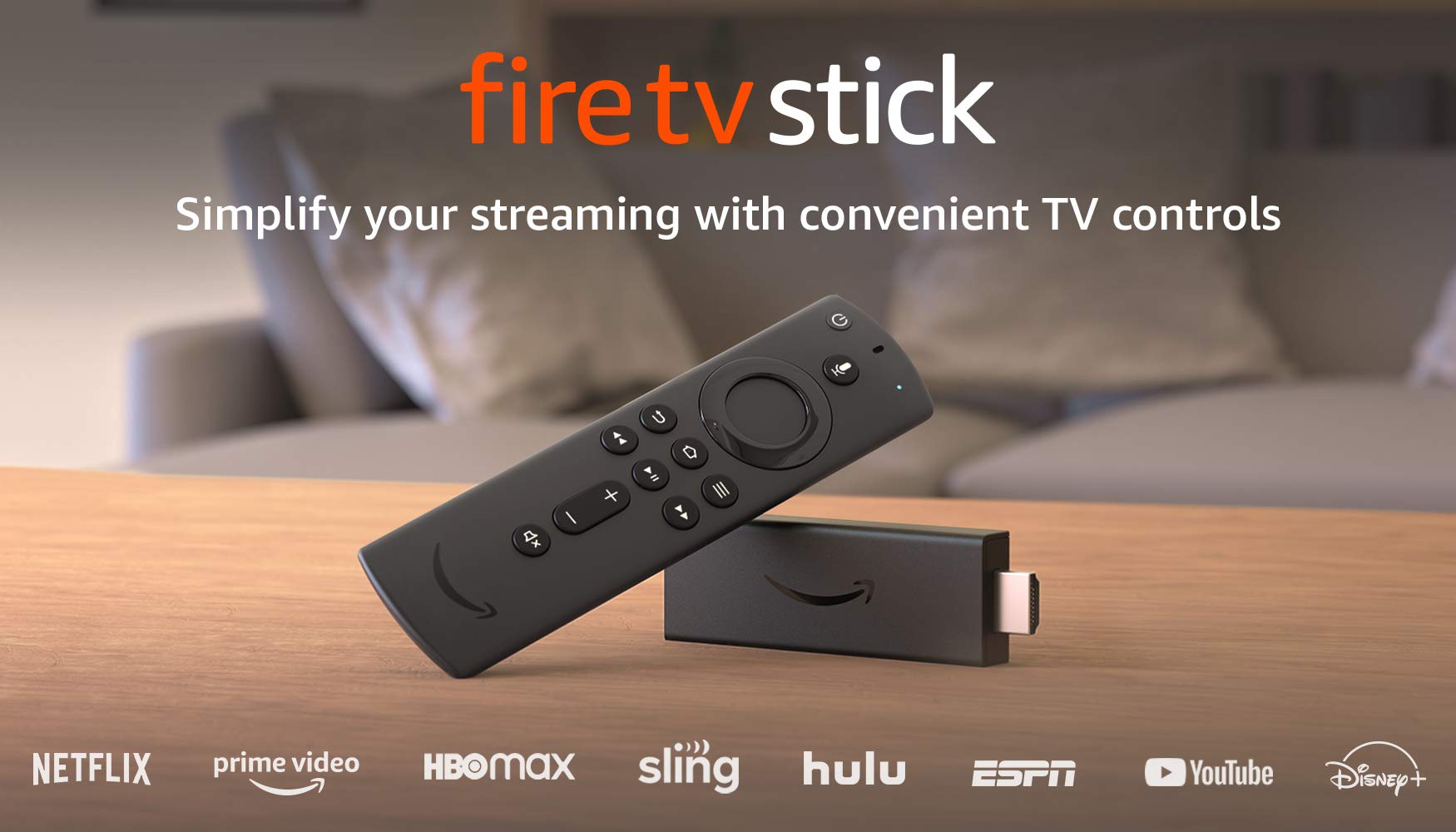 Fire TV Stick with Alexa Voice Remote (includes TV controls) | HD streaming device | 2020 release