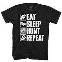 Monster Hunter Video Game Eat Sleep Hunt Repeat Adult T-Shirt Tee