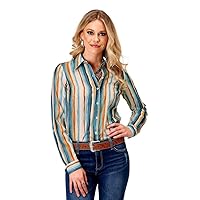 ROPER Western Shirt Womens L/S Stripe Multi 03-050-0590-1012 MU