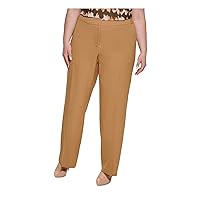 Calvin Klein Plus Size Highline Textured Low Rise Tapered Ankle Pants