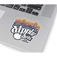 DIPPIN' DOTS STICKERS - Double Vision Retro Dippin' Dots - FLAT RATE ship $1.99 for as many Dippin' Dots stickers as you want