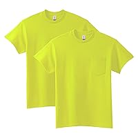Gildan Unisex-Adult Ultra Cotton T-Shirt With Pocket, Style G2300, 2-Pack
