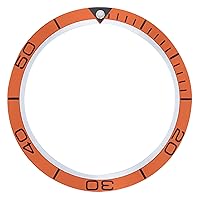 Ewatchparts BEZEL INSERT FOR OMEGA SEAMASTER PLANET OCEAN WATCH ORANGE 2201.51.00 CHRONOMETE