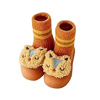 Boy Dress Shoes Autumn and Winter Comfortable Baby Toddler Shoes Cute Rabbit Bear Cartoon Children Boys Size 5 Shoes