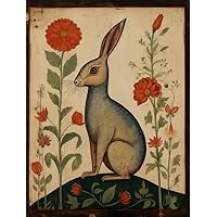 Kaliosy 5D Diamond Art Painting Kit for Adults Rabbit - DIY Full Drill Art with Crystal Craft Cross Stitch Embroidery - Number Kits - Stunning Decoration 12x16inch K120