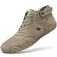 Italian Handmade Suede High Boots for Men Waterproof Leather Sneakers Chukka