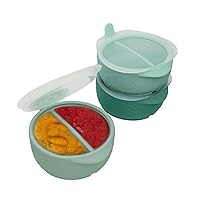 b.box NEW Fill+Freeze (3-Pack) | Baby Food Containers | Food Grade Silicone: Freezer Safe, Microwave Safe, Dishwasher Safe | Use Alone or with Fill+Feed | 85mL (2.9oz or ⅓ Cup Capacity) Per Container