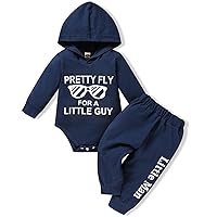 Viworld Baby Infants Boy Letter Print Outfits Long Sleeve Hoodies Romper+Pants Fall Winter Clothes Set Sweatshirt