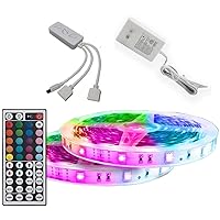 32.8 Ft. LED Strip Lights for Home, Kitchen, Room, Bedroom, Bar with 44 Keys IR Remote Control